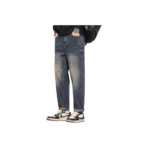 Zomuros Blue Unisex Jeans Zomuros Синий Унисекс Джинсы