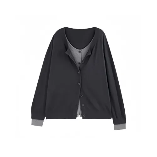 ECONICE Серый Свитер Женские Трикотаж