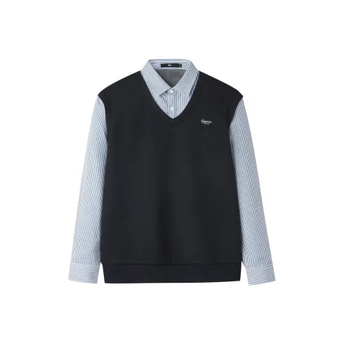 HLA Темно-синий 48 Мужской Трикотаж