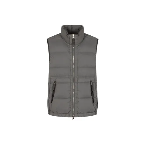 STONE ISLAND Gray Men's Down Vest STONE ISLAND Серый Мужской Пуховый жилет