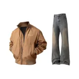 Коричневый HJ25589 + Винтажный синий 7740