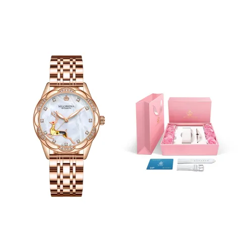 MG.ORKINA MG Автоматический Механический Механизм Стальной Ремешок Часы Женские Многоцветный Циферблат