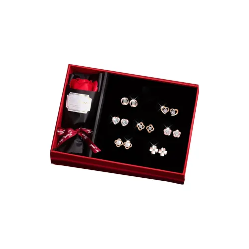 Серьги-гвоздики из серебра 925 пробы DJIN женские