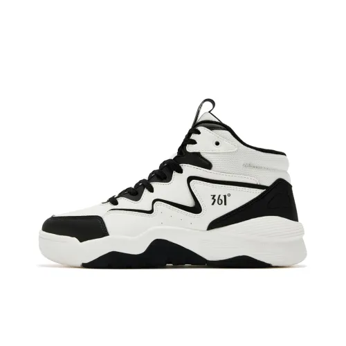 361° Баскетбольный щит Термический Устойчивый к истиранию Высокий Топ Повседневная обувь Мужская Белый Черный