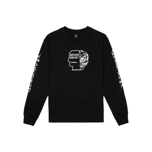 Brain Dead FW25 Черный Унисекс T-рубашки