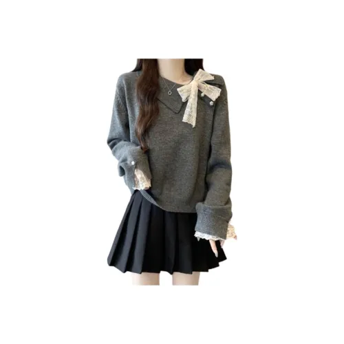 YOUSEKOO Серый Женский Трикотаж