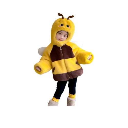 ZHIO Желтый Kids Натуральный и искусственный мех