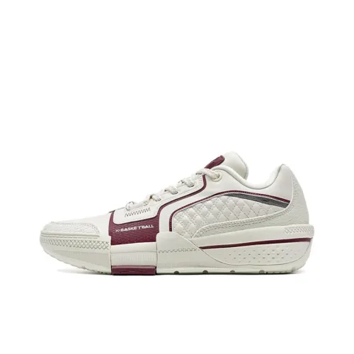 XTEP Легкий Верх Низ Баскетбольные Кроссовки Мужские Белый Красный