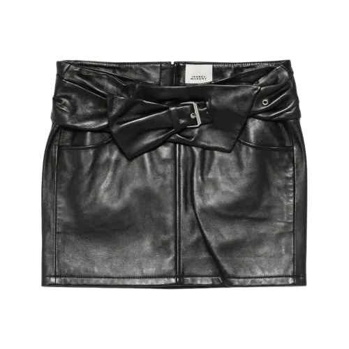 ISABEL MARANT Кожаные короткие юбки Женские