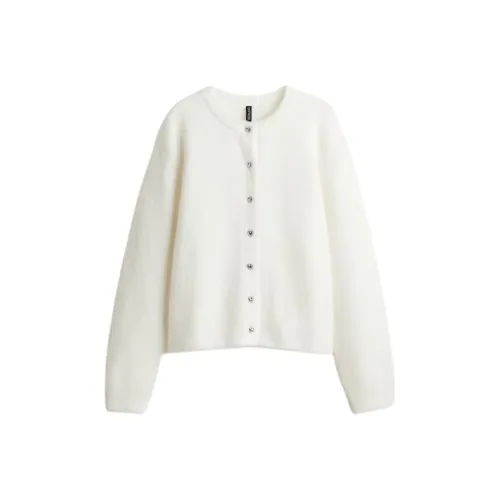 H M Белый Женский Трикотаж