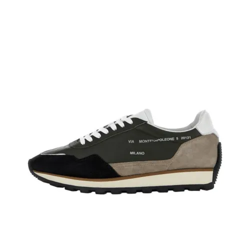 HOGAN Низкий Топ Повседневная Обувь 4CM Мужская Черная Зеленая