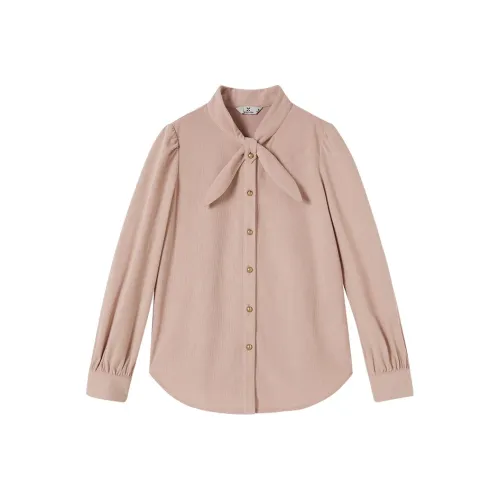 XIANGYING Серебряная рубашка с пионом для женщин