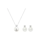 Ожерелье, серьги-гвоздики, одежда, наборы - белый