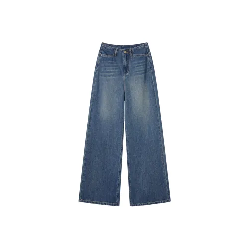 DX.DAXI Выстиранные синие женские джинсы