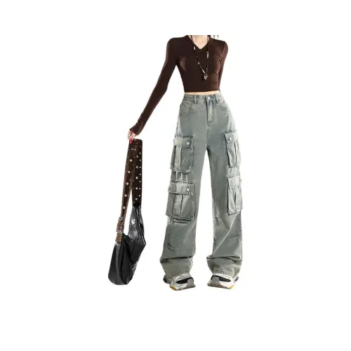 BELOVED STARRY Светло-Синие Женские Джинсы