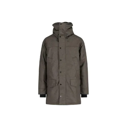 Canada Goose Langford Series FW22 Пуховик PARKA Пальто Мужской Армейский зеленый