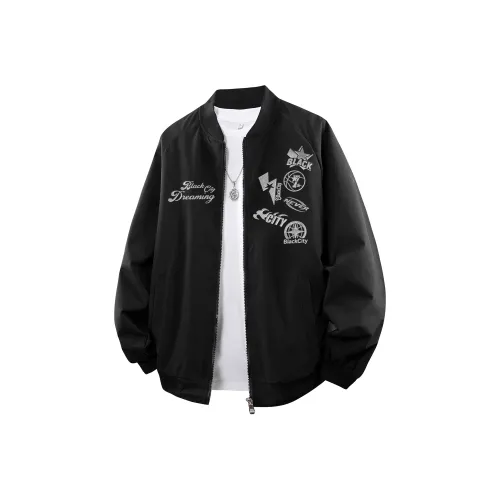 BLACK CITY Бейсбольная куртка Унисекс