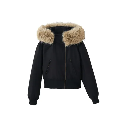 Deer Snake Черный Женские Пуховики