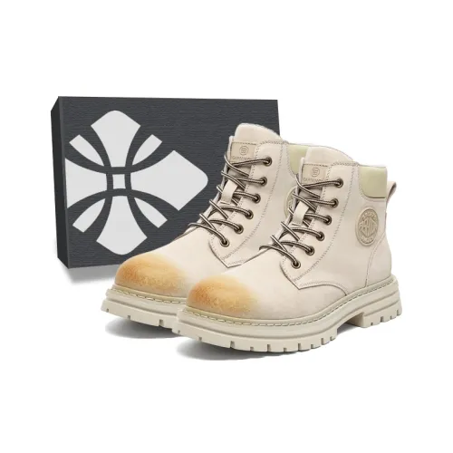 ЮЙЧЖАОЛИНЬ Martin Boots Beige Unisex