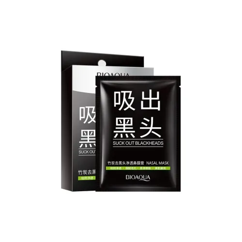 POQUANYA Бамбуковый уголь Носовая маска Крем T-зона Глубокая очистка Сужение пор Отшелушивающая маска для носа Удаление черных точек