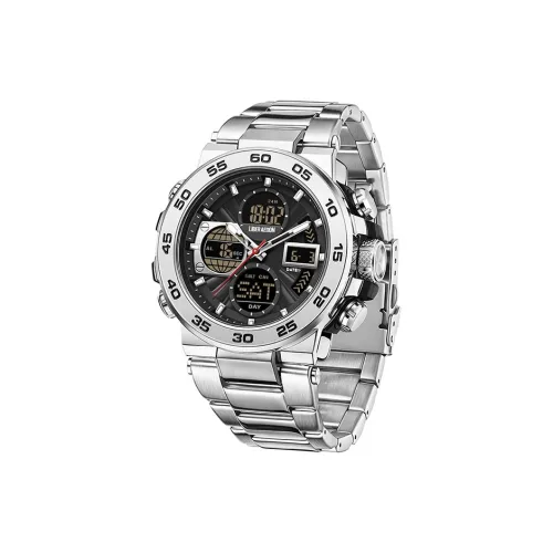 LIBER AEDON Наручные часы Кварц Электронный механизм Стальной ремешок Черный циферблат Мужские часы