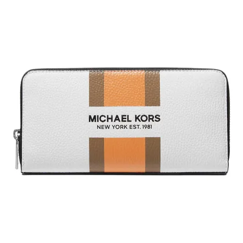 MICHAEL KORS MK Cooper Полиуретан Кошелек Мужской Оранжевый Коричневый Белый