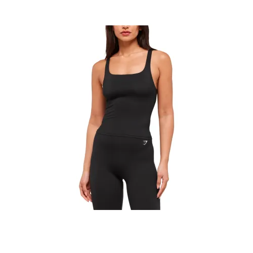 GYMSHARK Черный Женские Спортивные Майки без Рукавов
