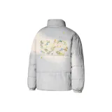 Серый хлопковый пуховик