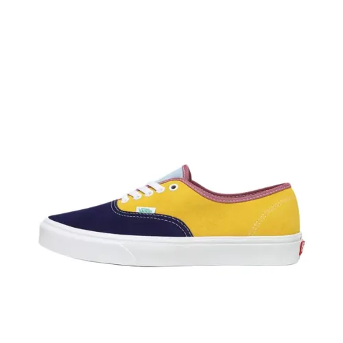VANS Authentic Series Низкие Кроссовки для скейтбординга Унисекс Желто-красные