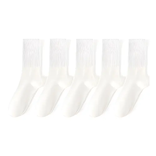 NAVIGARE [5 пар] 5 Белых Мужских Носков до икры MID