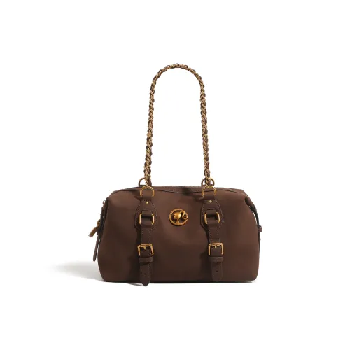 Барби Синтетическая кожа Сумка через плечо Стандартная Женская Коричневая