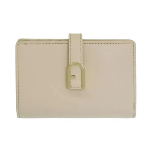 Furla Кожа Кошелек Маленький Женские Овсяный