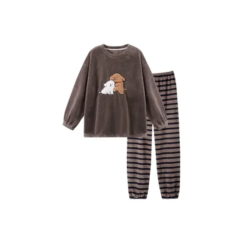 MADALLO Коричневый Мужской Пижамный Комплект