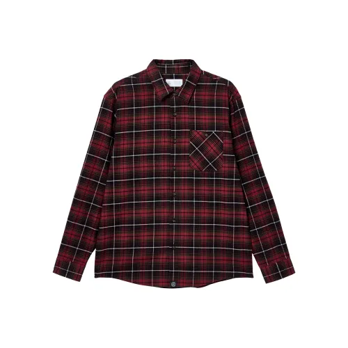 JACK JONES F15 Мужская рубашка бордового цвета