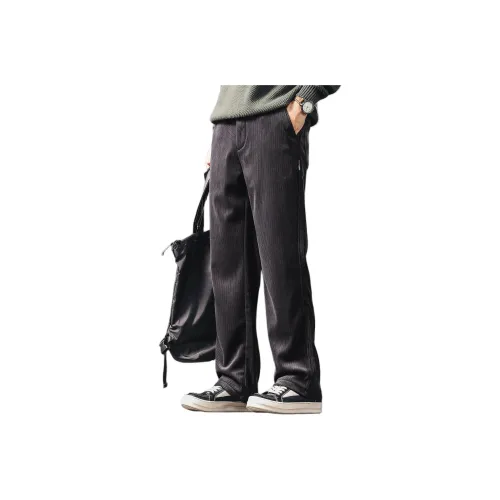 GELANLU Осенние и зимние повседневные штаны широкие штаны унисекс