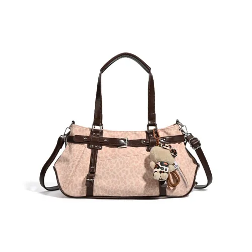 NOMK ПУ (полиуретан) Сумка через плечо Стандартная Женская Розовая