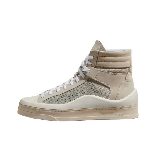 P448 Высокие кроссовки для скейтбординга женские бежевые