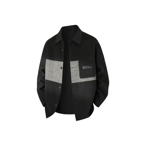 DAWEIBEIKEN Черное Унисекс Пальто