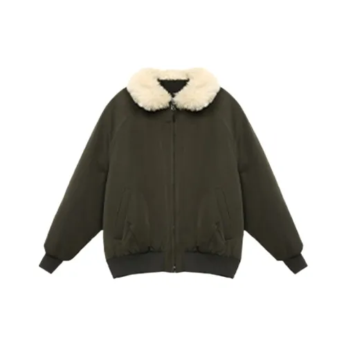 YGPRW Оливково-зеленый Женский пуховик