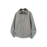 Бело-серый с флисовой подкладкой