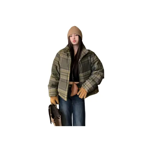 YOUSEKOO Зеленый Женский Пуховик