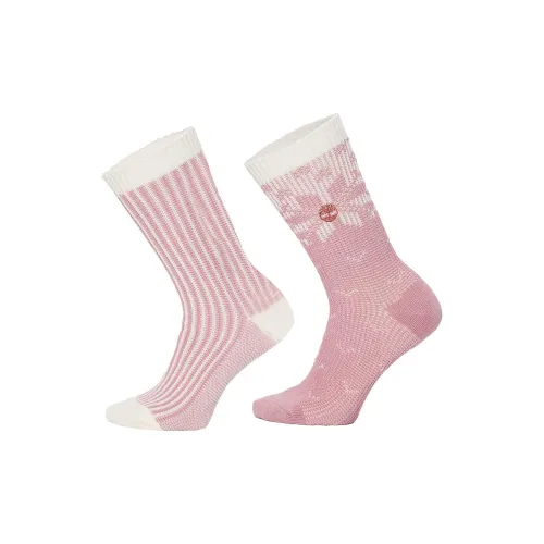 Timberland Розовые 2 пачки Женские носки MID до икры