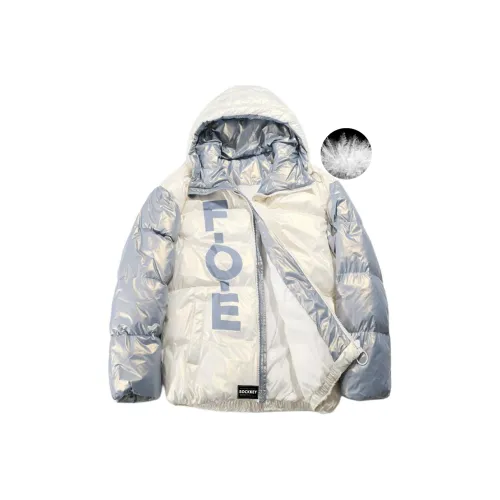 SOCKKEY Белый Синий Унисекс Пуховики