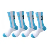 Синий, белый, 4 упаковки