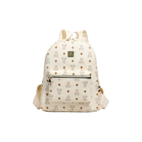 Xmithie ПУ (полиуретан) Рюкзак Стандартный Женский Экрю Коричневый Розовый Черный