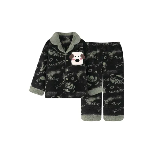 O'MESIK Черный Зеленый Мужской Пижамный Комплект