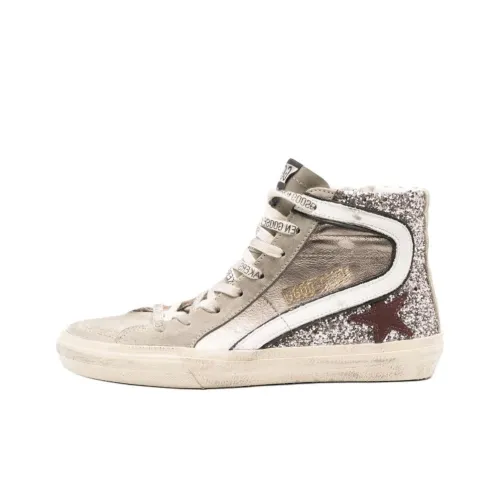 Golden Goose Slide MID Топ Скейтборд Кроссовки Женские Светло-Коричневый