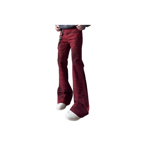 LEONBINNO Red Unisex Jeans LEONBINNO Красный Унисекс Джинсы