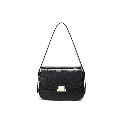 Younger Song Сумка через плечо из коровьей кожи женская черная