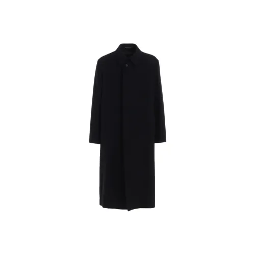 Yohji Yamamoto Y'S For Men FW25 Airy MOSSER Длинное пальто с подкладкой из нейлона мужское